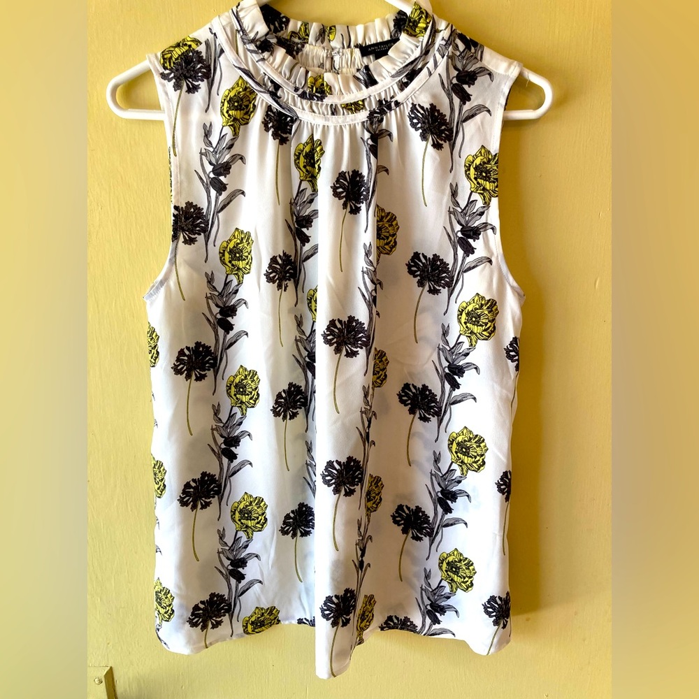 Ann Taylor Sleeveless Floral Blouse